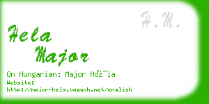 hela major business card